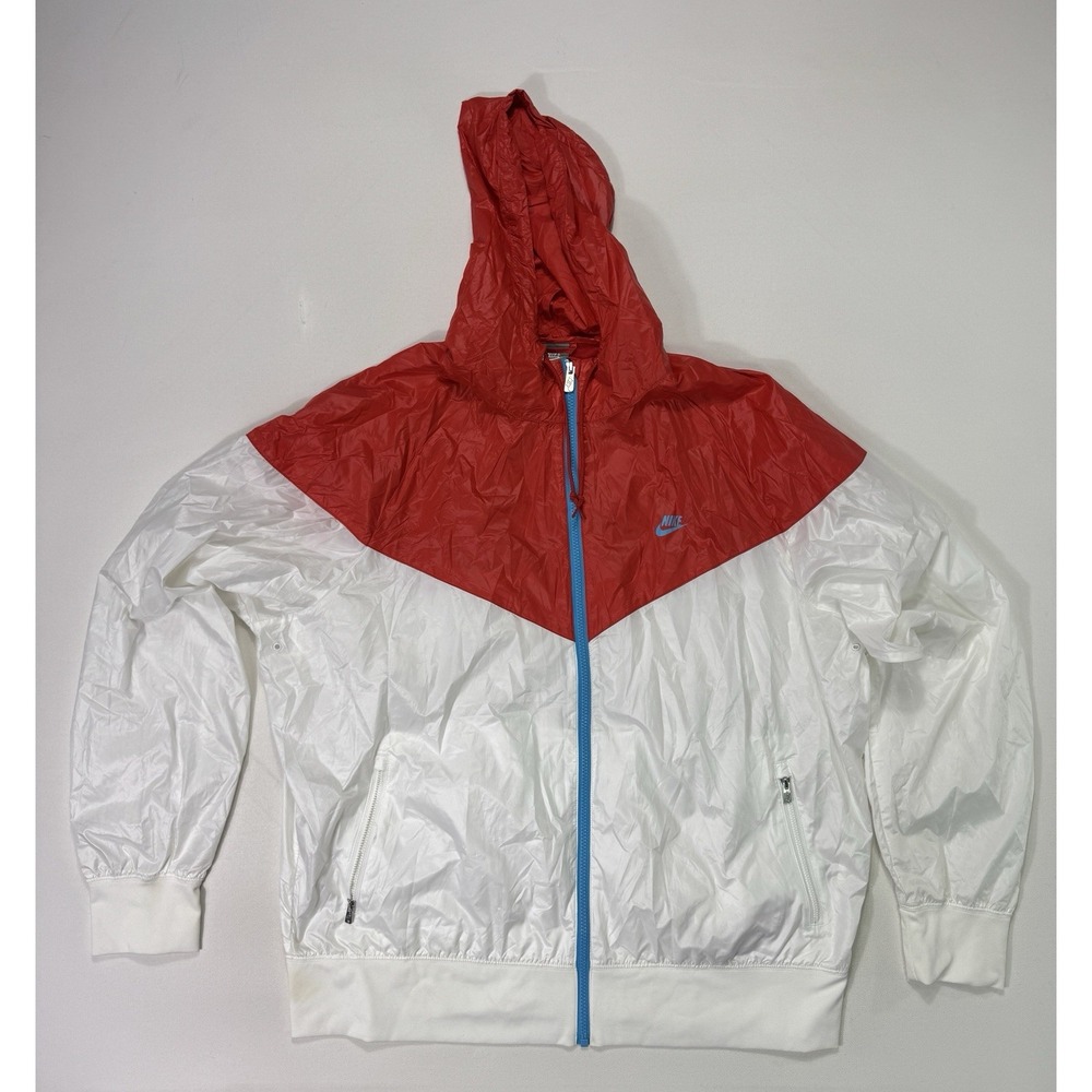 Nike Windrunner Jacket Mens 2XL Hyperfuse Vented Hooded Windbreaker 373764-104